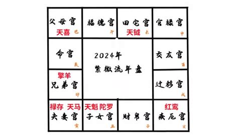 2024四化|震豐八字：紫微斗數2024流年命盤詳解